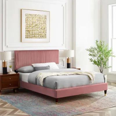 Peyton Performance Velvet Full Platform Bed