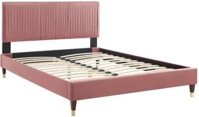 Peyton Performance Velvet Full Platform Bed