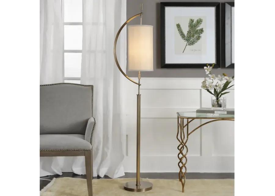 Balaour Antique Brass Floor Lamp