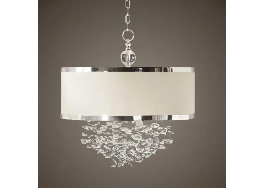 Fascination 3 Light Silken Drum Pendant