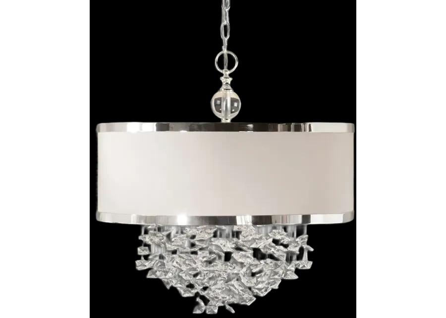 Fascination 3 Light Silken Drum Pendant