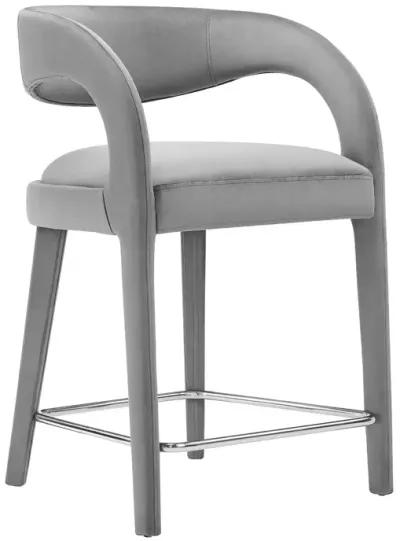 Pinnacle Performance Velvet Counter Stool Set of Two