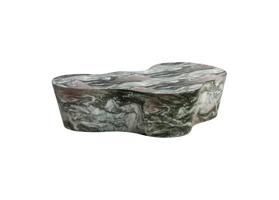 Slab Grey/Blush Faux Marble Coffee Table