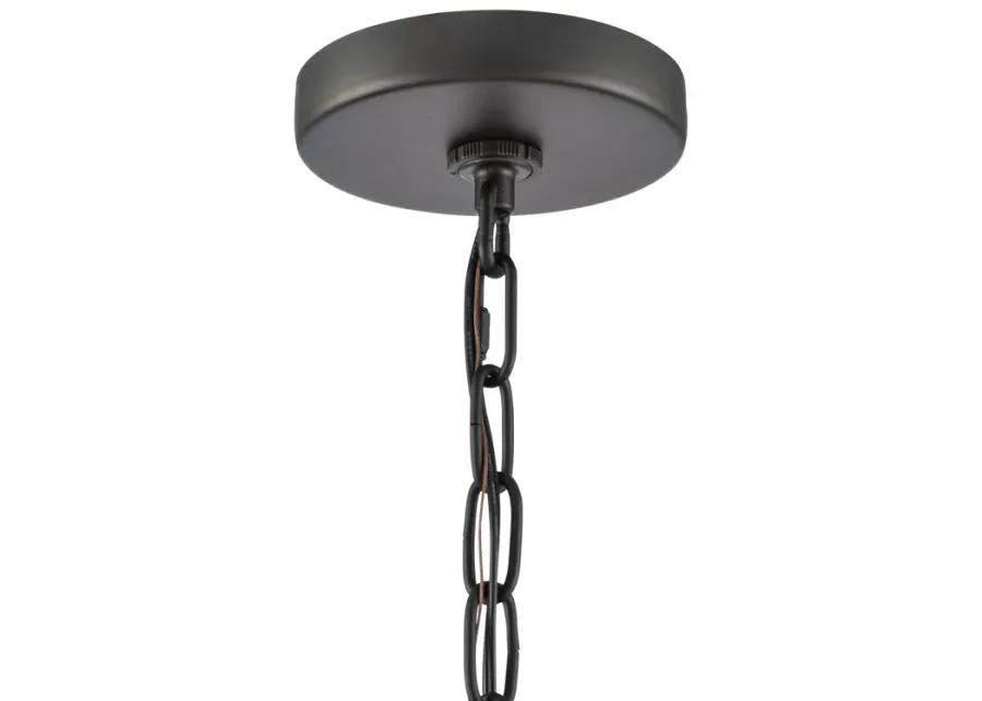 Hopkins 7.25'' Wide 1-Light Outdoor Hanging Light - Charcoal Black