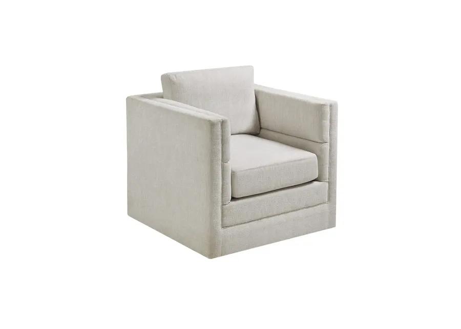 Martha Stewart Osborne Ivory 360 Degree Swivel Chair