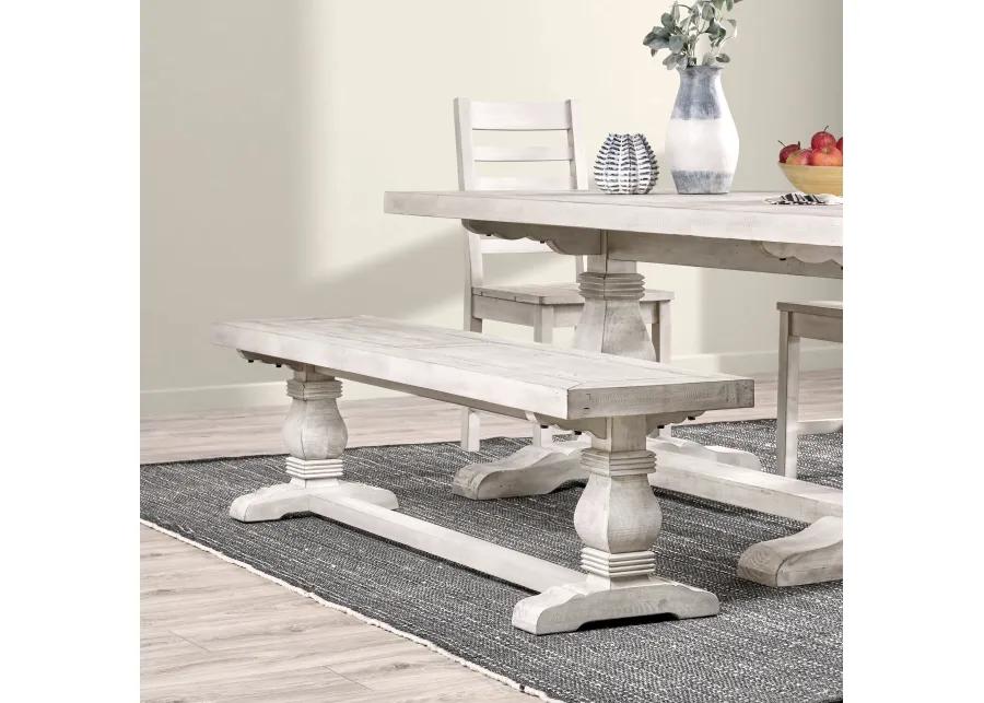 Quincy 66" Bench Nordic Ivory