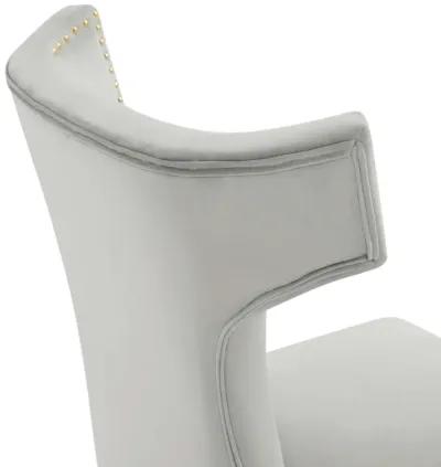 Curve Performance Velvet Dining Chairs - Set of 2