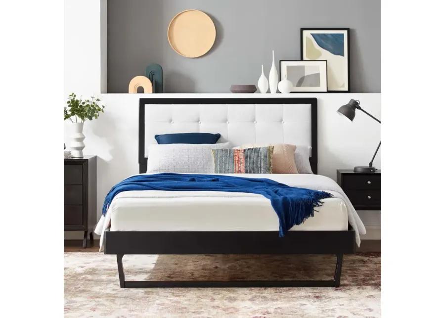 Willow Twin Wood Platform Bed With Angular Frame