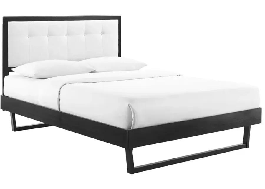 Willow Twin Wood Platform Bed With Angular Frame