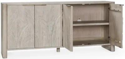 Ledro 82" Solid Wood White Washed Buffet Sideboard