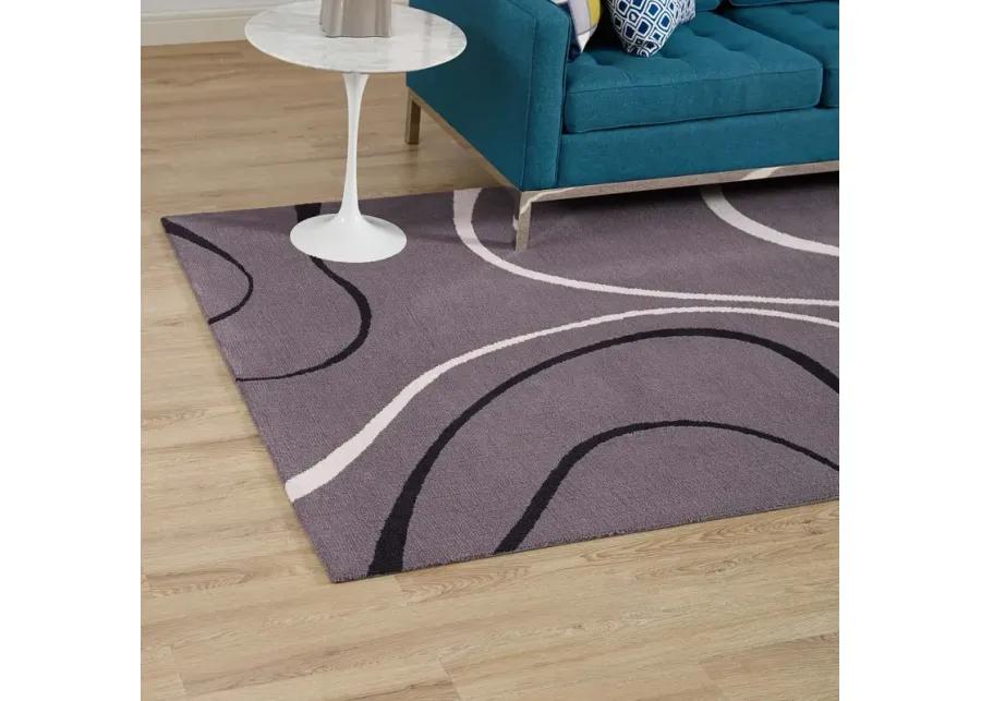 Therese Abstract Swirl 5x8 Area Rug