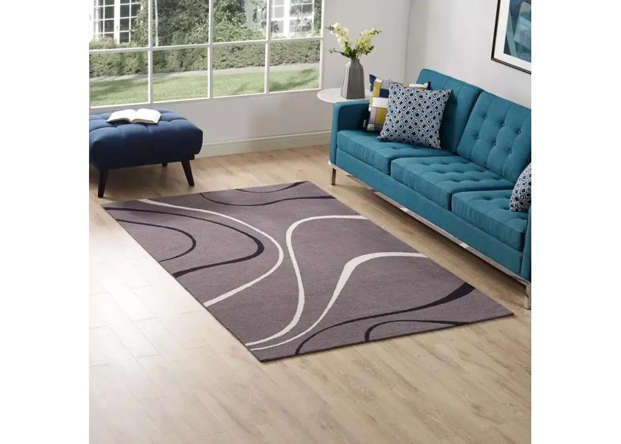 Therese Abstract Swirl 5x8 Area Rug