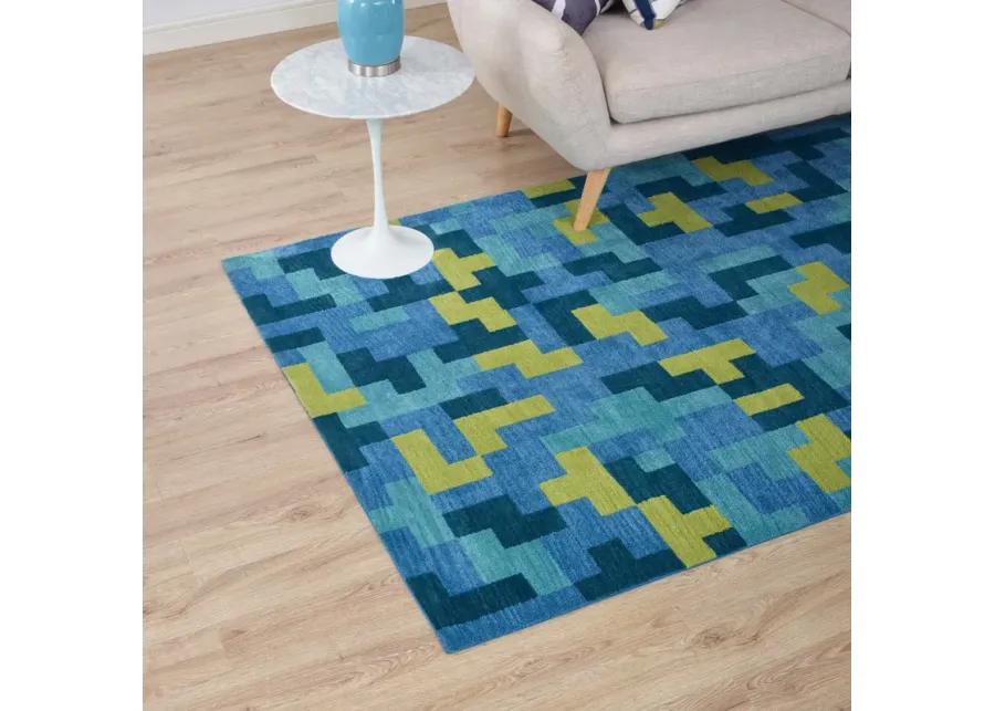 Andela Interlocking Block Mosaic 8x10 Area Rug