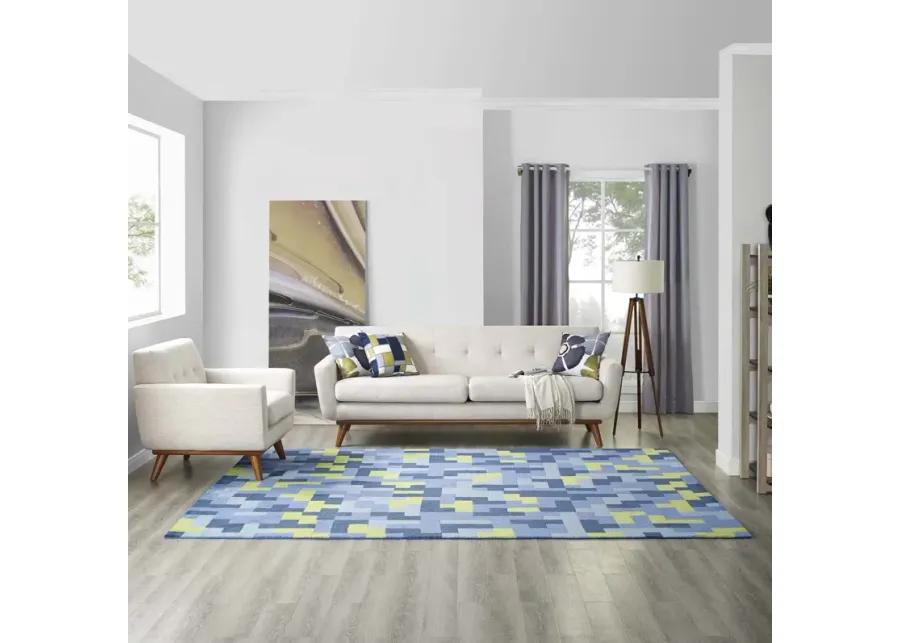 Andela Interlocking Block Mosaic 8x10 Area Rug