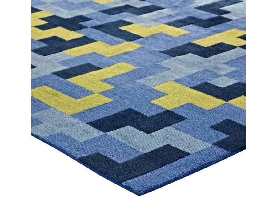 Andela Interlocking Block Mosaic 8x10 Area Rug