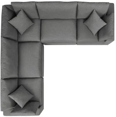 Commix 5-Piece Outdoor Patio Sectional Sofa