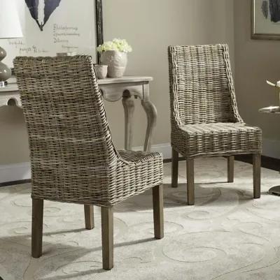 SUNCOAST 18''H RATTAN ARM CHAIR (SET OF 2)