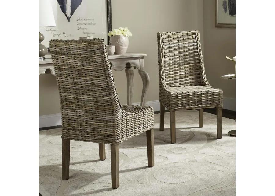 SUNCOAST 18''H RATTAN ARM CHAIR (SET OF 2)