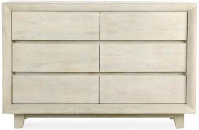 Reece Six-Drawer Mango Wood Dresser in Sand