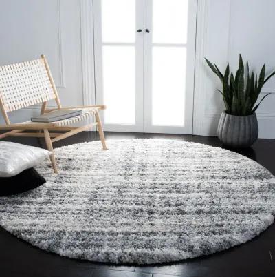 FONTANA SHAG Round Power Loomed 3' X 3' Round Rug