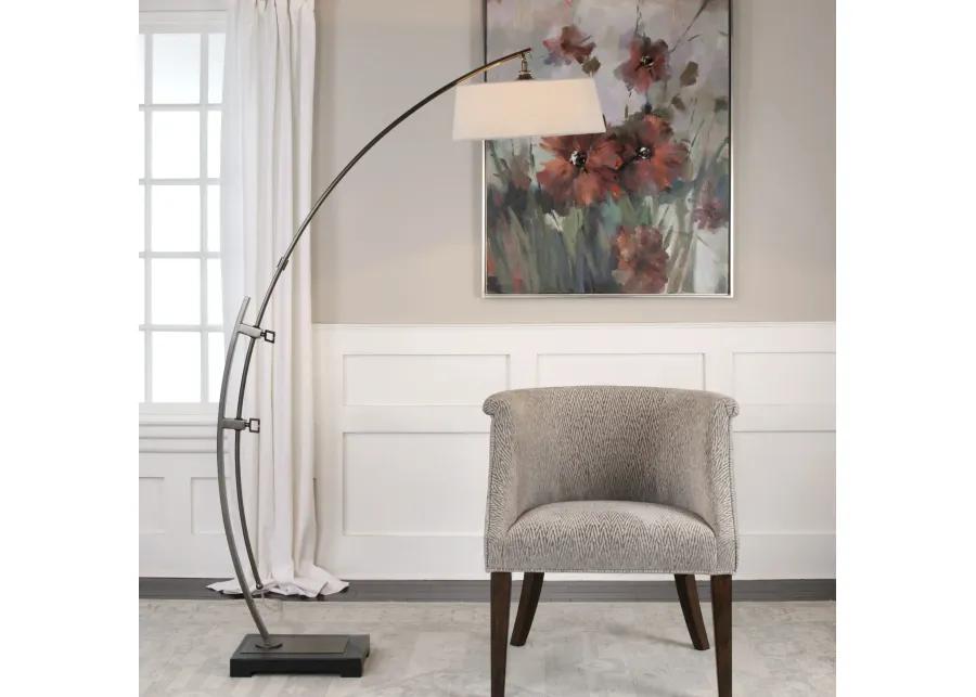 Calogero Bronze Arc Floor Lamp