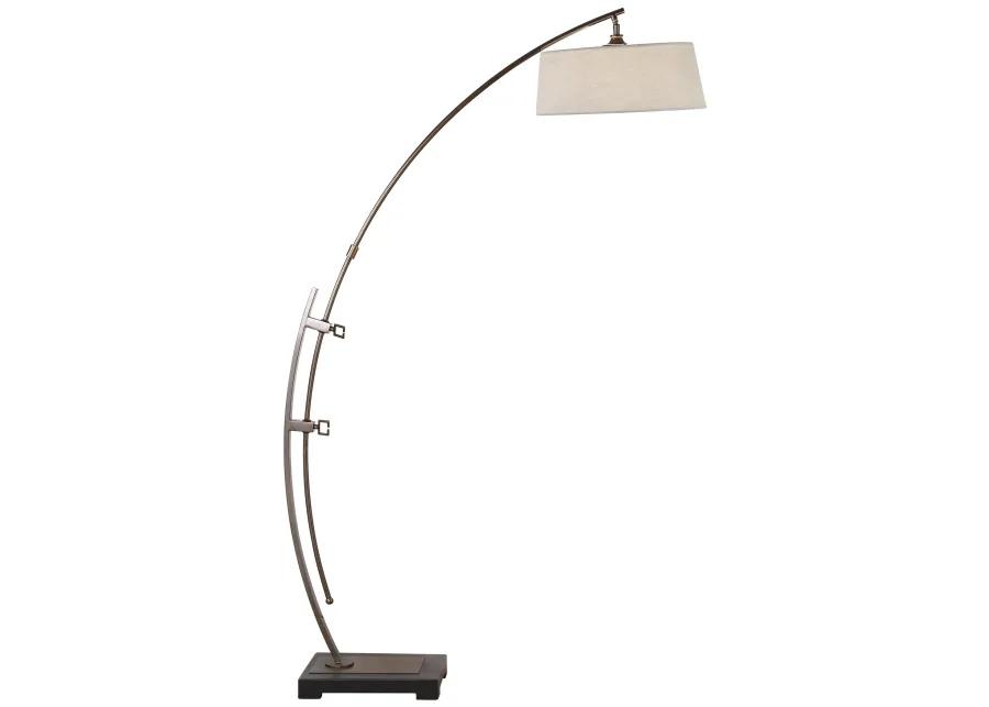 Calogero Bronze Arc Floor Lamp