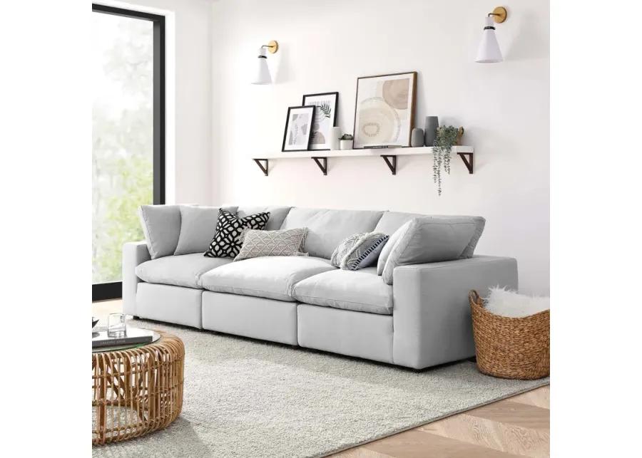 Commix Down Filled Overstuffed 3 Piece Sectional Sofa Set