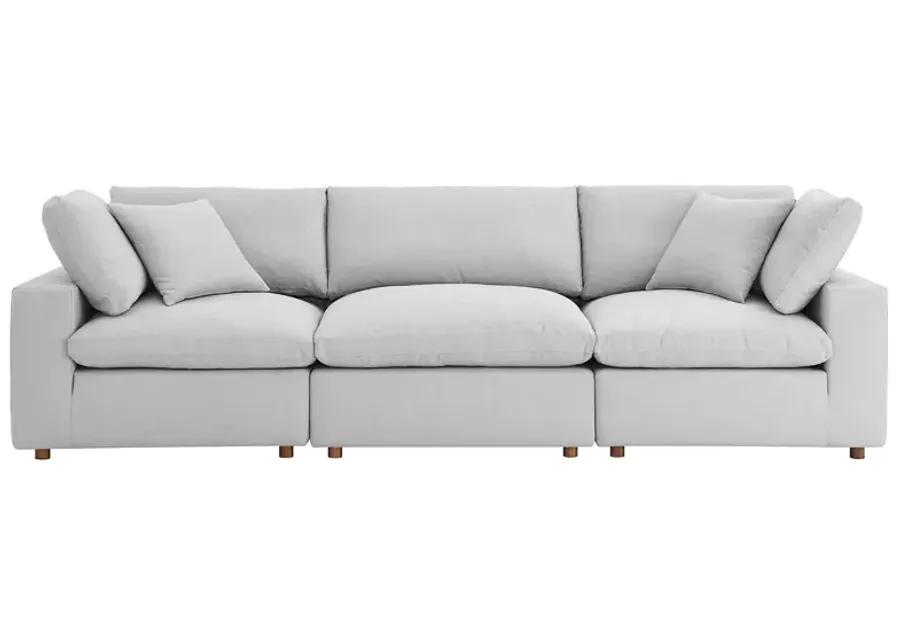 Commix Down Filled Overstuffed 3 Piece Sectional Sofa Set