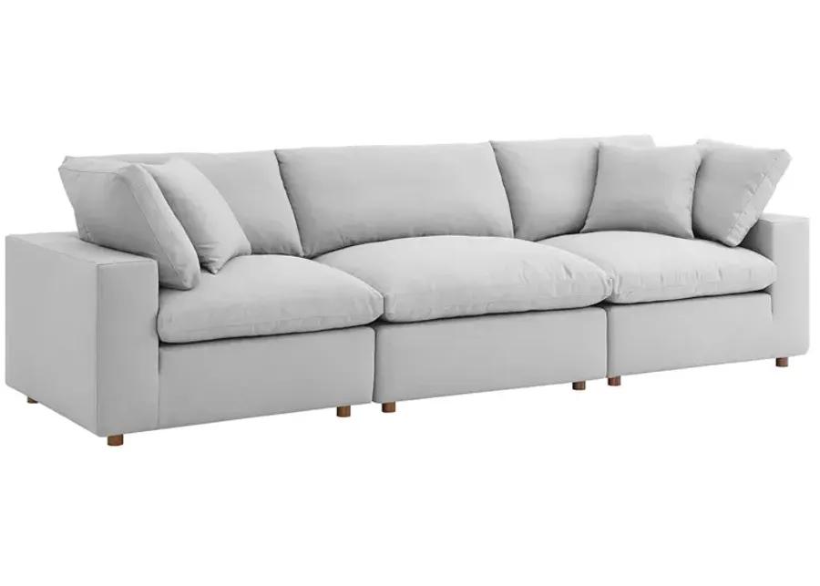 Commix Down Filled Overstuffed 3 Piece Sectional Sofa Set