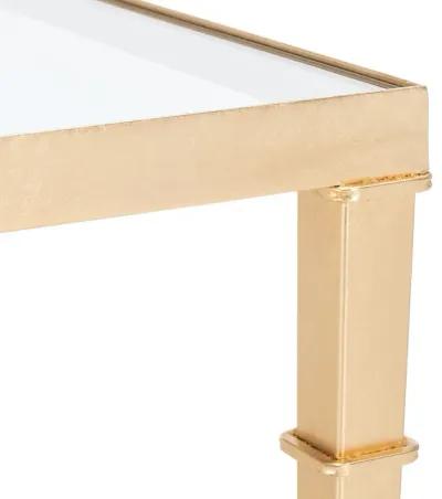 Mendez Gold Leaf Accent Table