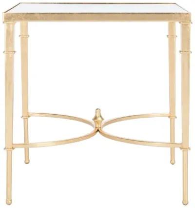 Mendez Gold Leaf Accent Table