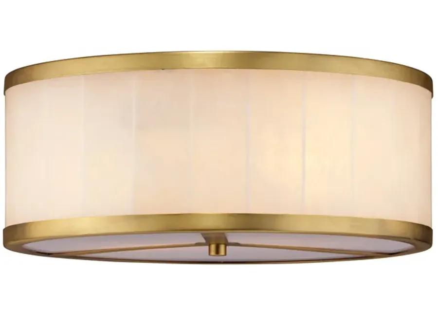 Large Upsala Alabaster Flush Mount Ceiling Light