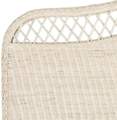 Sephina White Washed Rattan Headboard