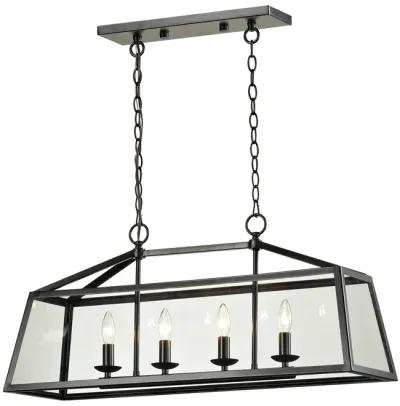 Alanna 10" Wide 4-Light Chandelier - Oil Rubbed Bronze