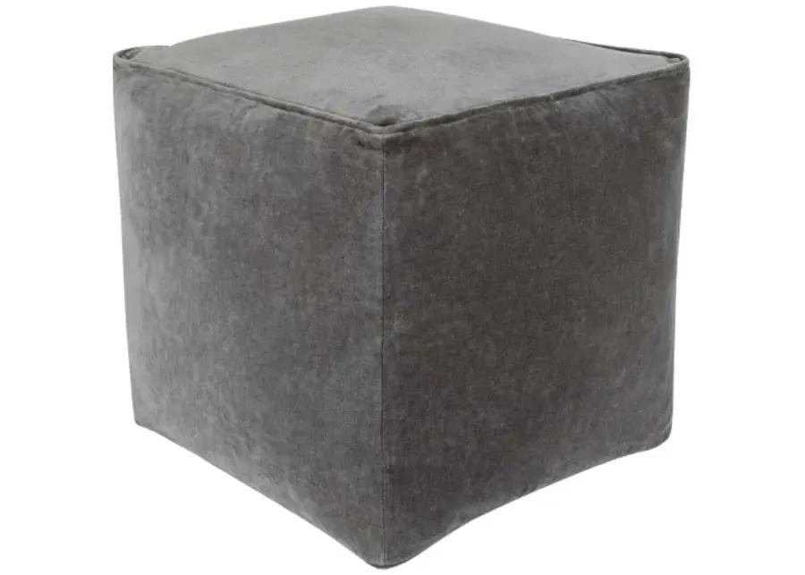 Cotton Velvet CVPF-022 16"H x 16"W x 16"D Pouf