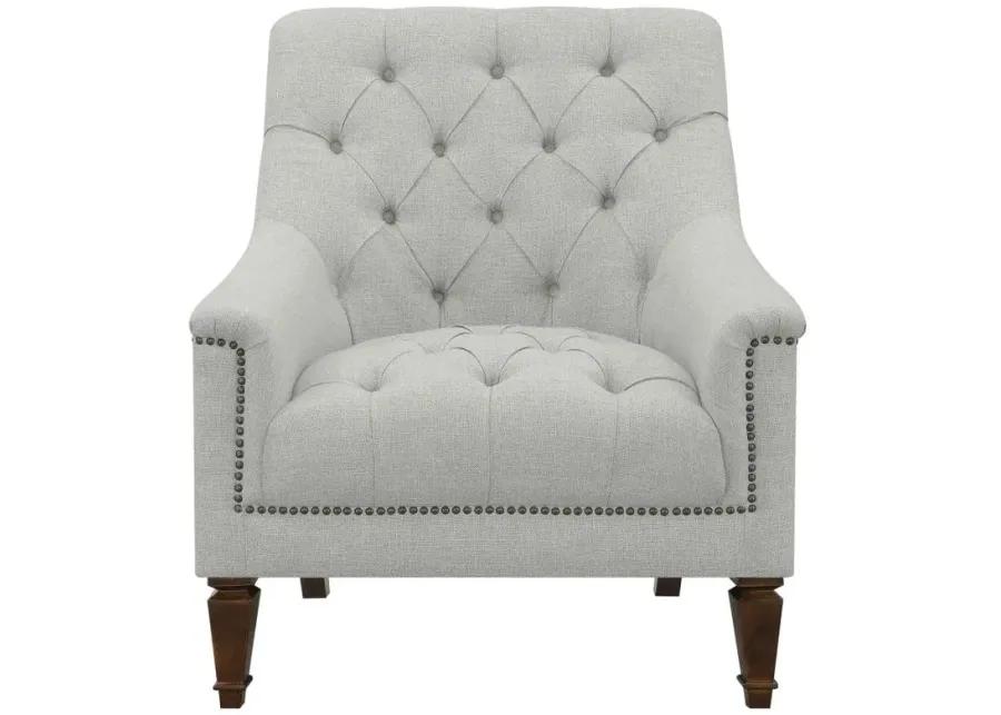 Avonlea Sloped Arm Upholstered Chair Grey