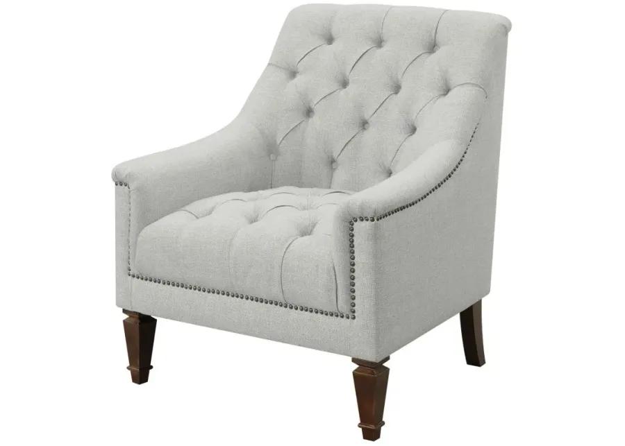 Avonlea Sloped Arm Upholstered Chair Grey