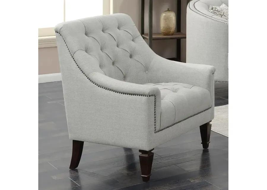 Avonlea Sloped Arm Upholstered Chair Grey