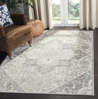 Brentwood 816 Cream / Grey 11' X 15' Oversized Rectangle Powerloomed Rug