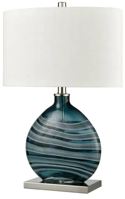 Portview 22'' High 1-Light Table Lamp - Teal - Includes LED Bulb