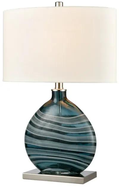 Portview 22'' High 1-Light Table Lamp - Teal - Includes LED Bulb