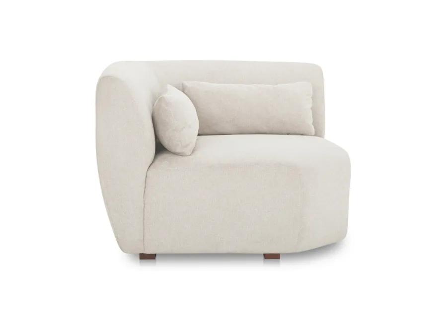 Amelia Corner Chair Warm White