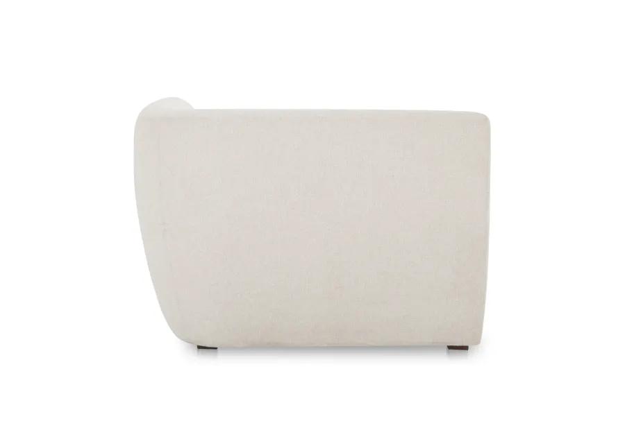 Amelia Corner Chair Warm White