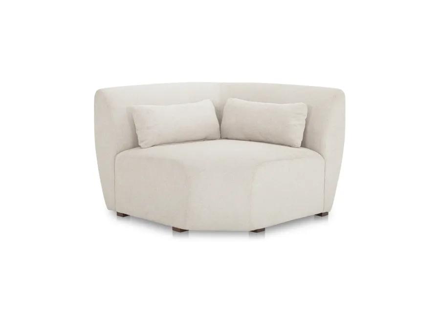 Amelia Corner Chair Warm White