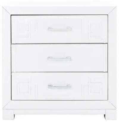 Raina Three Drawer Nightstand