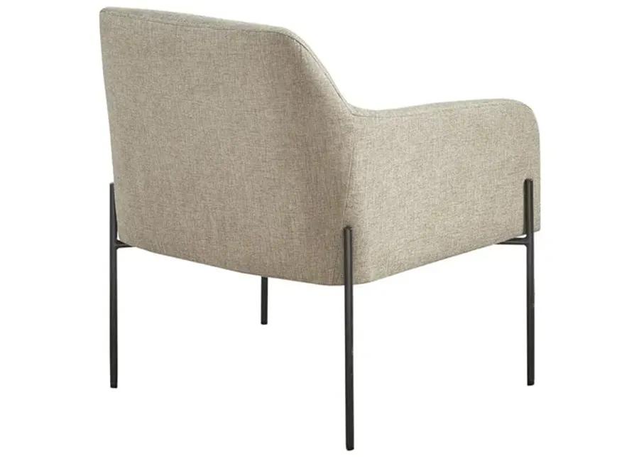 Madison Park Calder Beige Metal Leg Accent chair