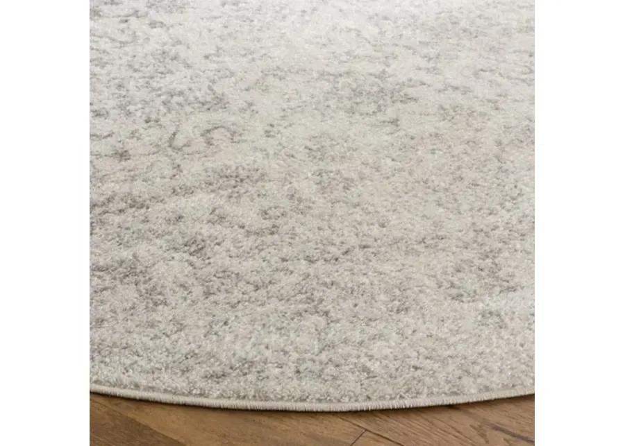 Adirondack Contemporary Ivory / Silver 4' X 6' Powerloomed Rug