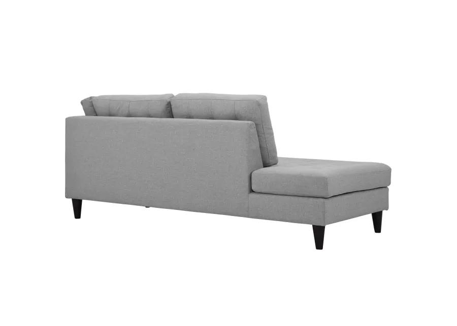 Empress 2-Piece Upholstered Left Facing Bumper Sectional