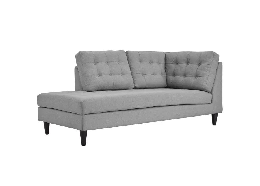 Empress 2-Piece Upholstered Left Facing Bumper Sectional