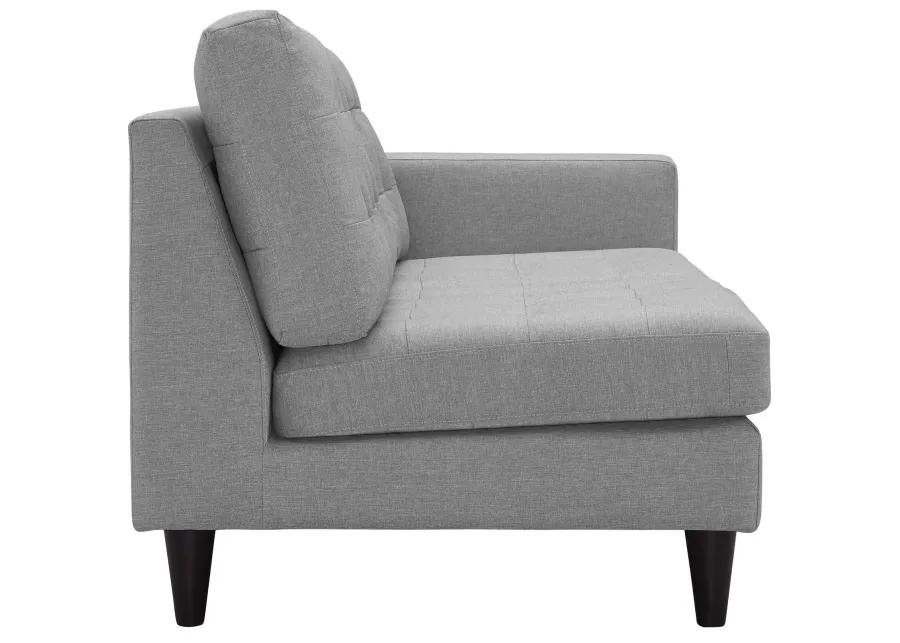 Empress 2-Piece Upholstered Left Facing Bumper Sectional